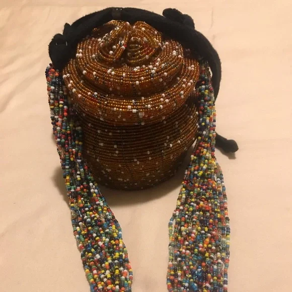 Beaded adjustable necklace - Picture 2 of 4